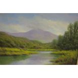 GERRY MARJORAM Ballinahinch Oil on canvas board Signed lower right 24.5cm (h) x 34.
