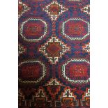 A PERSIAN BALUCH WOOL RUG,