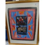 Michael Rothenstein 1908-1993, Little Zoo, Woodcut, Signed, Limited Edition 73/75, 31 x 22 ins..