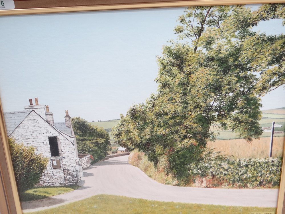 Alan Kay, A view from Maughold, Oil on board, Signed label verso, 15 x 18 ins..