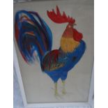 Eric Spencer, Cockerel, Oil on paper, Signed, 31 x 22 ins..