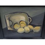 Ann Rament, Lemons, Oil on canvas, Signed verso, dated '86, 11 x 14 ins..