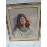 Patty Martin, A portrait of Anne, Oil on canvas, Signed, 24 x 20 ins. (amended title)