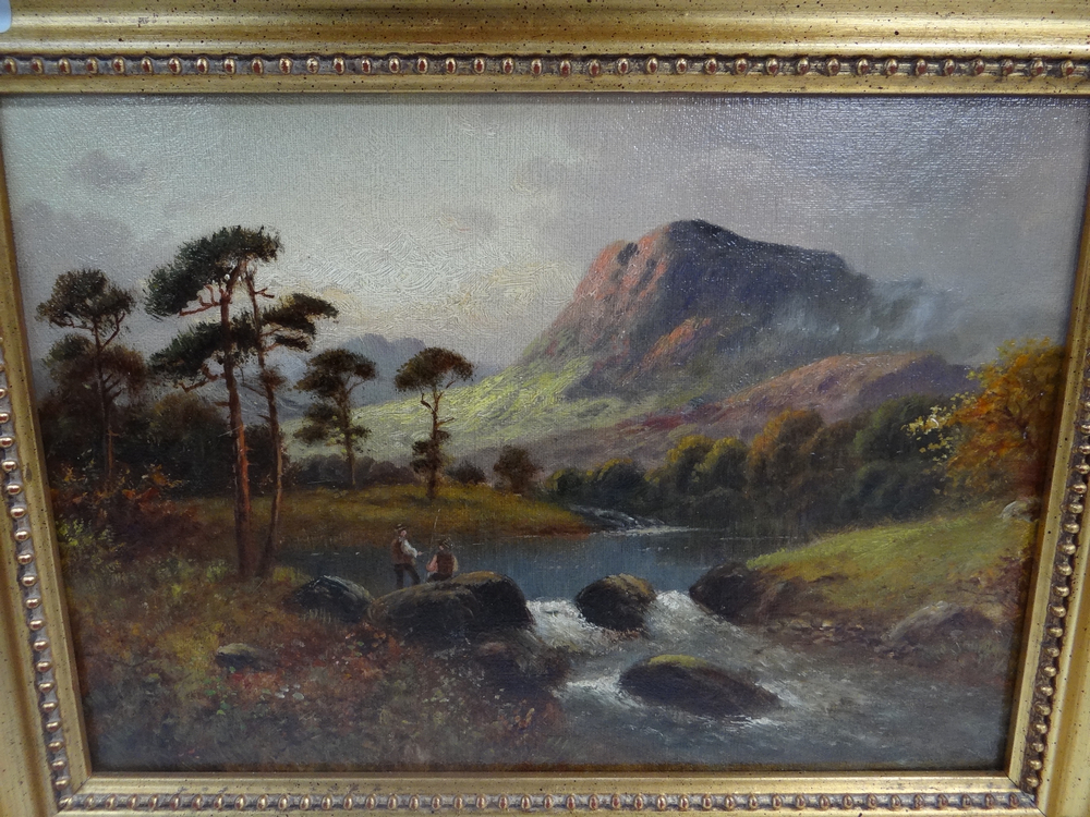Sydney Yeats Johnson, On the River Conway, Oil on board, Signed initials, 10 x 14 ins..