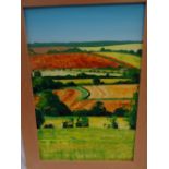 Ian Staples, Curves near Claydon Oxon, Oil on board, Signed verso, 24 x 16 ins..