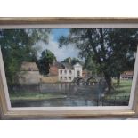 Clive Madgwick RBA, Bridge and entrance to Princely Beguinage, Bruges, Oil on canvas, Signed, see