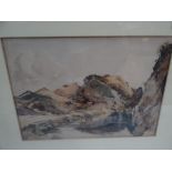 John Hobson Nicholson, Billown Quarry, Watercolour, Signed and dated 1944, 11 x 15 ins..