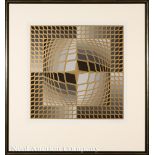 Victor Vasarely (French/Hungarian, 1906-1997), "Do.Re", color screenprint, pencil-signed, titled and