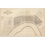 Attributed to Jacques Tanesse, "Plan of the City and Suburbs of New Orleans From Actual Surveys