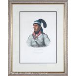 McKenney and Hall/ Publishers, "Apauly-Tustennuggee" and "Waa-Top-E-Not", c. 1843, 2 hand-colored