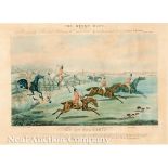 After Henry Thomas Alken (British, 1785-1851), "The Quorn Hunt", c. 1835, set of 8 hand-colored