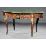 Napoleon III Bronze-Mounted, Ebonized and Tortoiseshell-Inlaid Boullework Center Table, late 19th