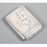 Newcomb College Hand-Wrought Sterling Silver Matchbox Holder, c. 1920-30, artist unknown,