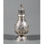 German.800 Silver Caster, late 19th c., h. 4 1/2 in