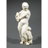 Kai Nielsen Bing and Grondahl Blanc de Chine Woman and Child Figurine, c. 1915-1947, engraved with