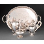 Italian .800 Silver Coffee and Tea Service in the Neo-Classical Taste, Ricci & C. S.p.A.,