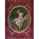 Royal Vienna Porcelain Plaque, late 19th c., "Psyche am Meer" after Wilhelm Kray (German, 1828-
