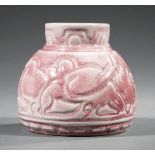 Shearwater Art Pottery Cast "Goose" Vase, c. 1930, by Walter Inglis Anderson, thrown by Peter