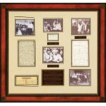 Autograph Grouping Relating to the "Scopes Monkey Trial", incl.: autograph of Clarence Darrow,