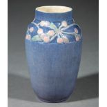 Newcomb College Art Pottery Vase, 1931, decorated by Sadie Irvine with relief-carved band of