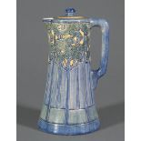 Newcomb College Art Pottery High Glaze Chocolate Pot, 1907, decorated by Marie Levering Benson