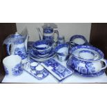 SECTIONS 2 & 3. A large quantity of blue and white Abbey pottery, some George Jones, including a