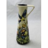 A Moorcroft pottery 'Buttercup Dance' pattern jug, size 'JU3.' Trial piece for RSPB charity,