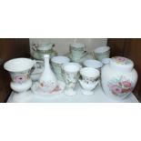 SECTION 21. An assortment of ceramic items including an Adderley part tea service and seven