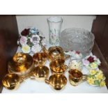 SECTION 18. A 21-piece gold coloured Royal Winton ceramic tea set, comprising of a teapot, cups,