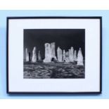 Fay Godwin, 1931-2005, 'Black Sky at Callanish, Lewis '80', black and white photograph, signed and