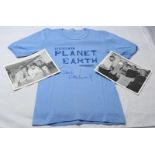 A small collection of 'Planet Earth' memorabilia, all signed by Sir David Attenborough, including