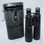 A pair of early 20th century German binoculars by Hensoldt-Wetzlar, with 10x magnification and