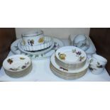 SECTION 1. A 45-piece Royal Worcester 'Evesham' pattern part tea and dinner service, comprising of