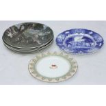 Two 'White Star Line' plates, together with two American Naval Academy plates and six Royal