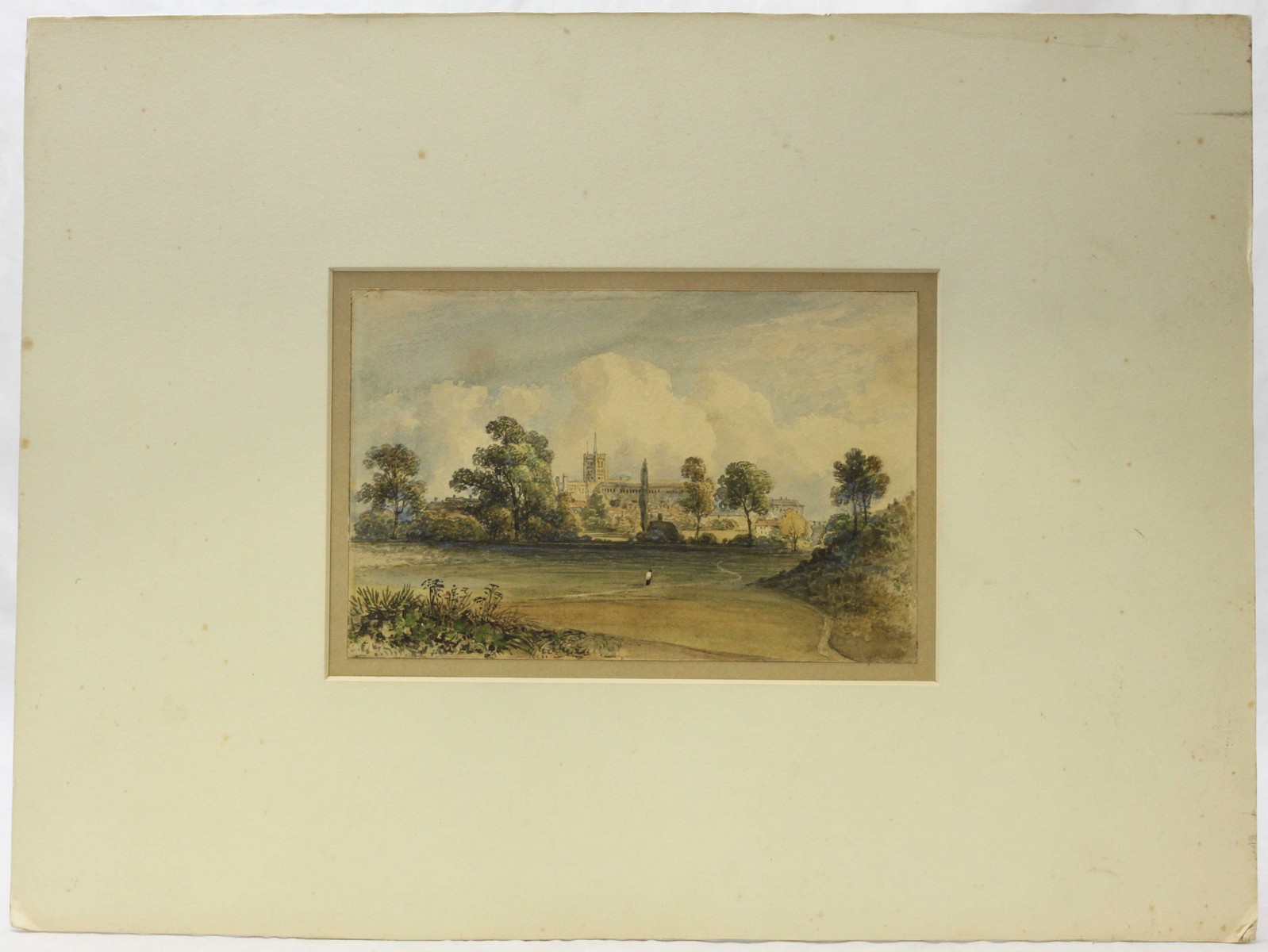 WITHDRAWN: George Sidney Shepherd (1784-1862) The site of the field of Battle at St Albans. Unsigned