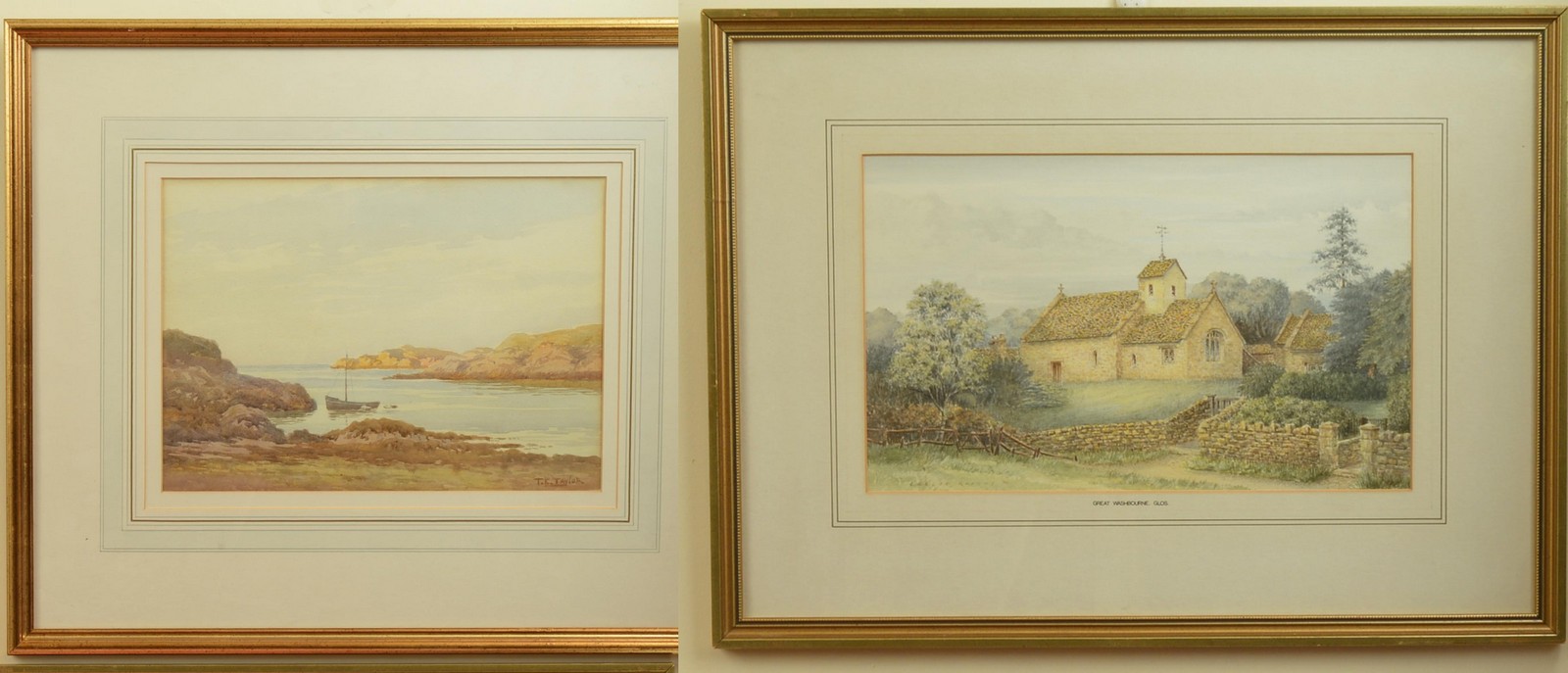 Leslie Knight (late 20th century) Great Washbourne, Gloucestershire, watercolour, signed,