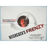 Alfred Hitchcock's 'Frenzy' (1972) An original UK quad film poster printed by W. E. Berry of