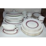 SECTION 14. A thirty-five piece Royal Doulton 'Minuet' pattern part tea and dinner set, comprising