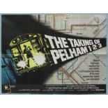 The Taking of Pelham 123 (1974) An original UK quad film poster with underground art printed by