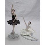 Two limited edition Coalport bone china figurines from the Darcey Bussell Collection, 'Odette, The