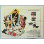 James Bond Live and Let Die (1973) An original UK quad film poster printed by Lonsdale & Bartholomew