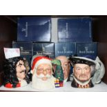 SECTION 1. Six large Royal Doulton character jugs including 'Alfred Hitchcock' D6987, 'Henry VIII'