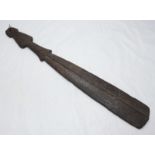 A late 18th / early 19th century Maori ceremonial War Club/ Dance Paddle, approximately 60cm long