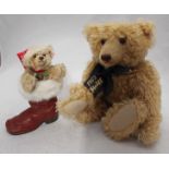 A Steiff limited edition 1902-2002 Centenary Teddy Bear, with caramel mohair, white tag no.