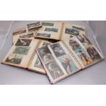 Four photograph albums of postcards, and small quantity of loose, comprising mostly humour,