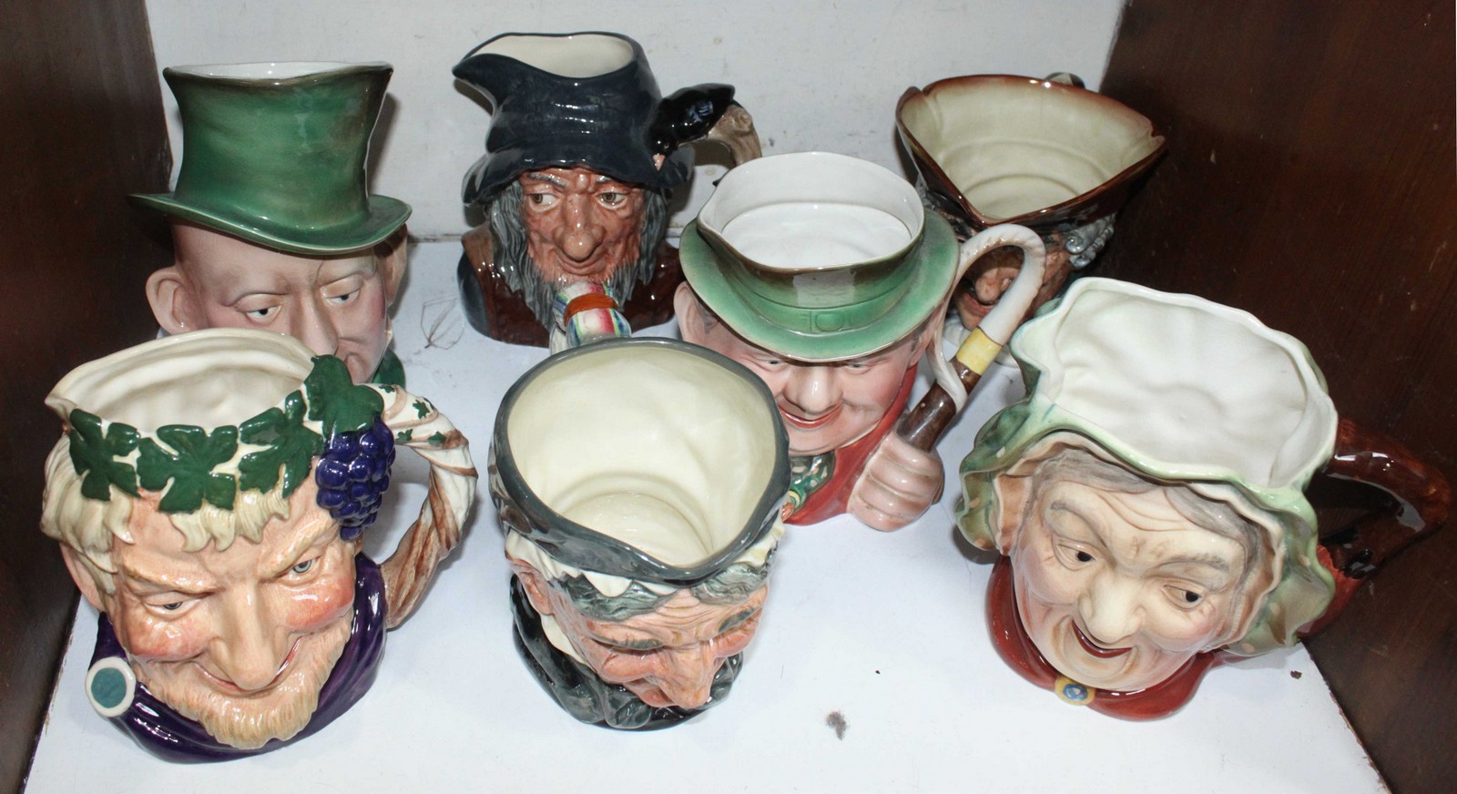 SECTION 8. Three large Beswick character jugs including 'Sairey Gamp' No.371, 'Tony Weller' No.