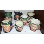 SECTION 8. Three large Beswick character jugs including 'Sairey Gamp' No.371, 'Tony Weller' No.