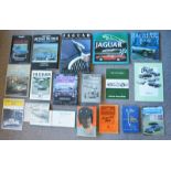 A quantity of motoring books including Philip Porter-Jaguar: History of a Classic Marque, 1989,