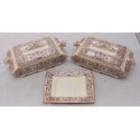 A pair of Christopher Dresser designed Old Hall Earthenware vegetable dishes and covers, together