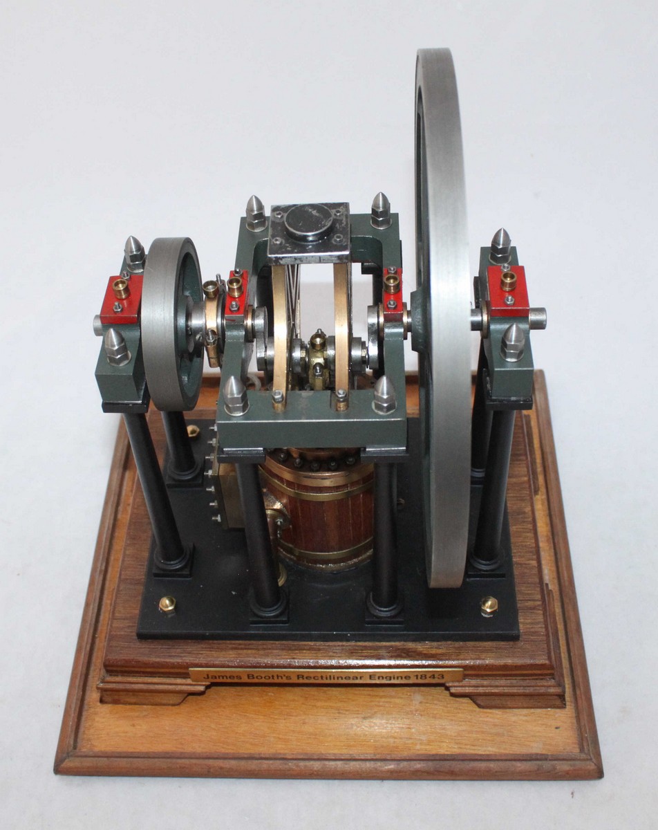 A well engineered model of the James Booth rectilinear steam engine, based on the 1843 original - Image 2 of 3